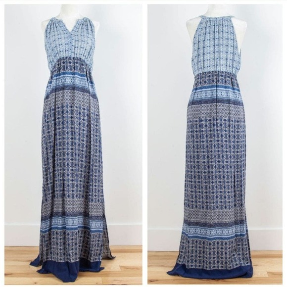 Anthropologie Dresses & Skirts - Anthropologie Fleur Bleue Maxi Dress, Boho Indie Hippie Pattern, Summer Dress